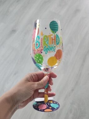 NWT - 'Birthday Girl' Wine Glass